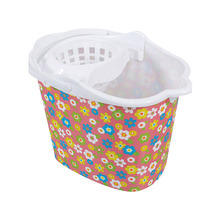 Custom Promotional Wholesale  Plastic Easy Carrying Printing Mop Bucket